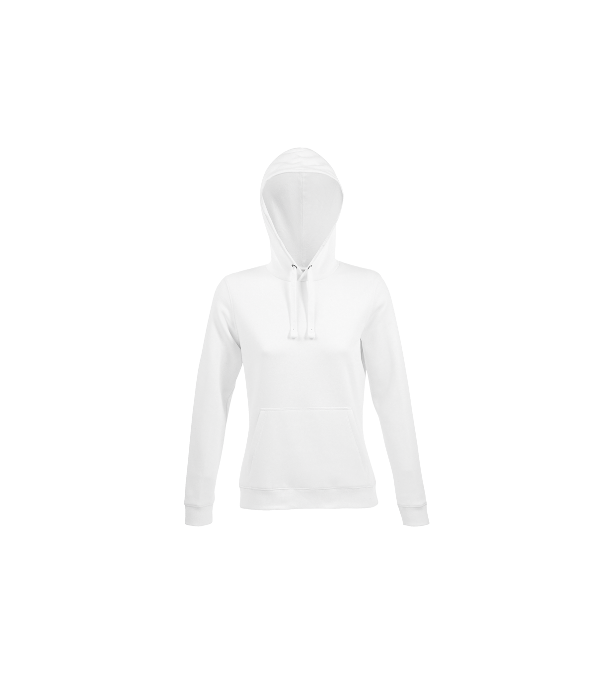 Sudadera mujer con capucha Sol's SPENCER blanca