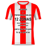 Camiseta para Equipaciones de Fútbol con Cuello Redondo.