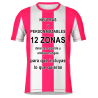 Camiseta para Equipaciones de Fútbol con Cuello Redondo.