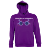 Sudadera con capucha para el día de la mujer diseño Gafas Moradas