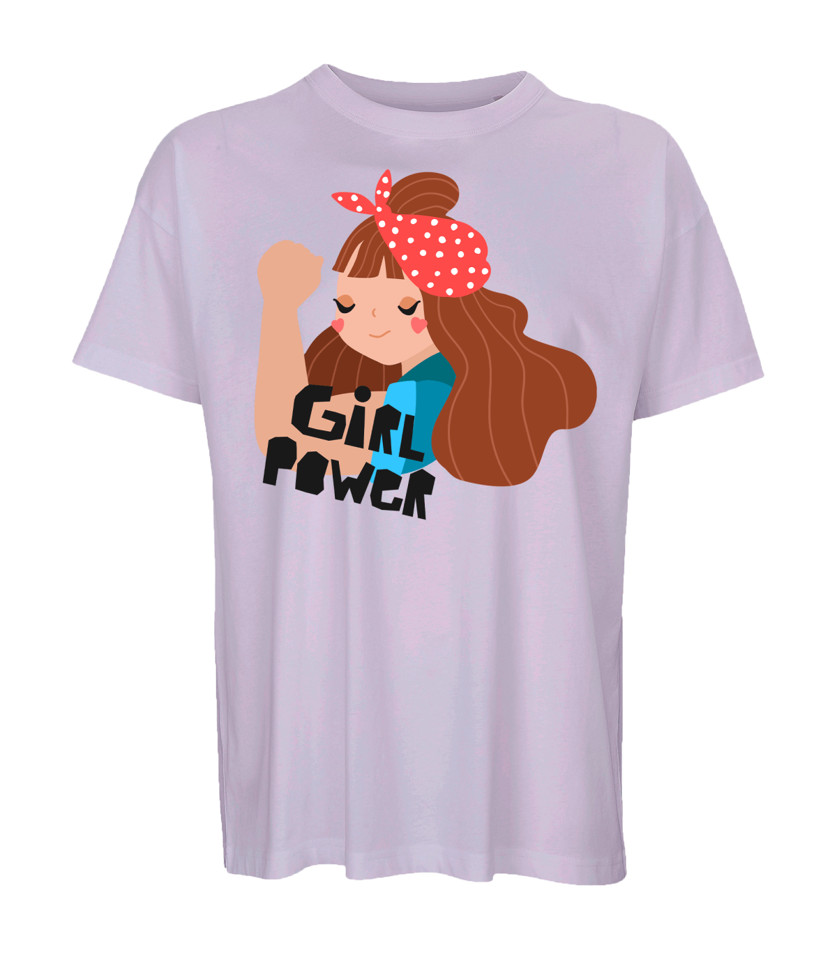 Camiseta oversize hombre para el día de la mujer diseño Girl Power