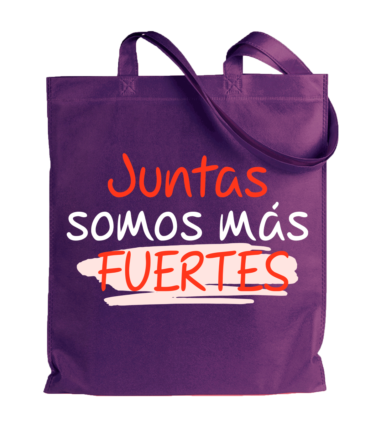 Tote bag para el día de la mujer diseño Juntas Somos Más Fuertes