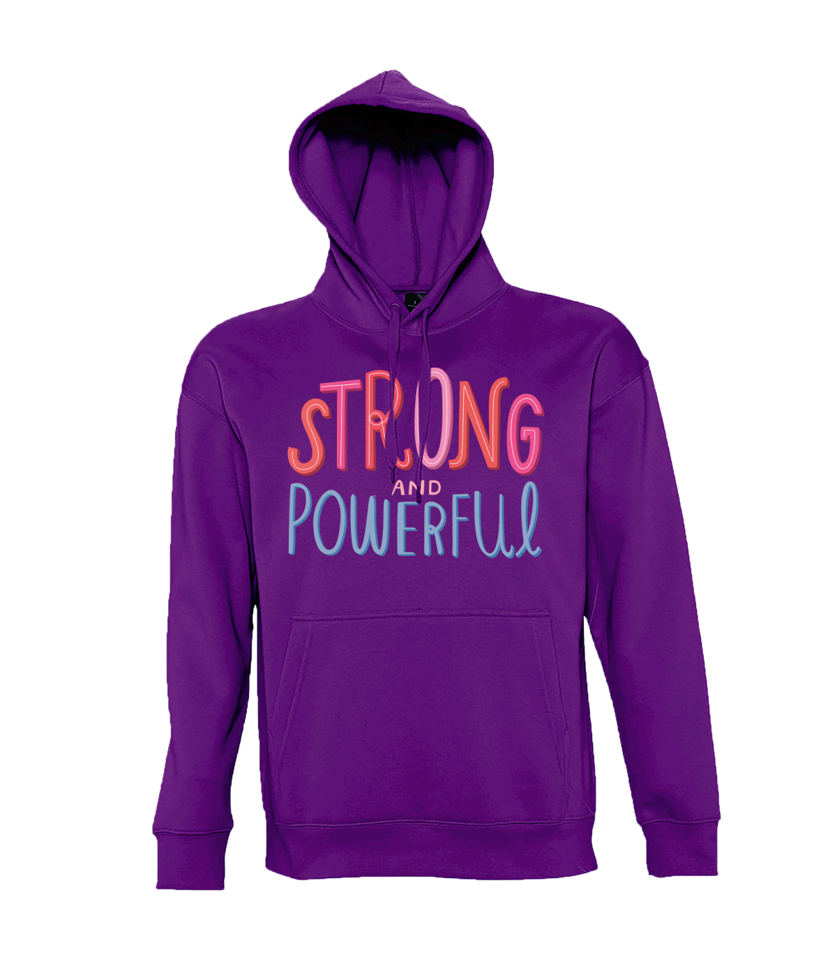 Sudadera con capucha para el día de la mujer diseño Strong And Powerful