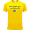 Camiseta técnica infantil poliéster transpirable