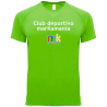 Camiseta técnica infantil poliéster transpirable