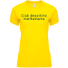 Camiseta técnica mujer poliéster transpirable