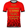 Camiseta fútbol sublimada Triángulos