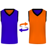 Camiseta baloncesto REVERSIBLE sublimada colores corporativos exclusivos