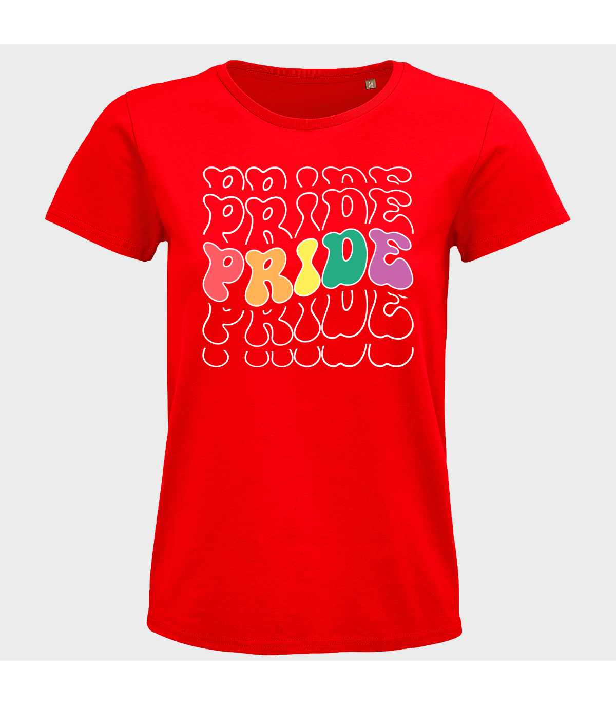 Camiseta mujer para el orgullo LGBTIQA+ diseño Pride