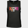 Camiseta de tirantes hombre para el orgullo LGBTIQA+ diseño Love G