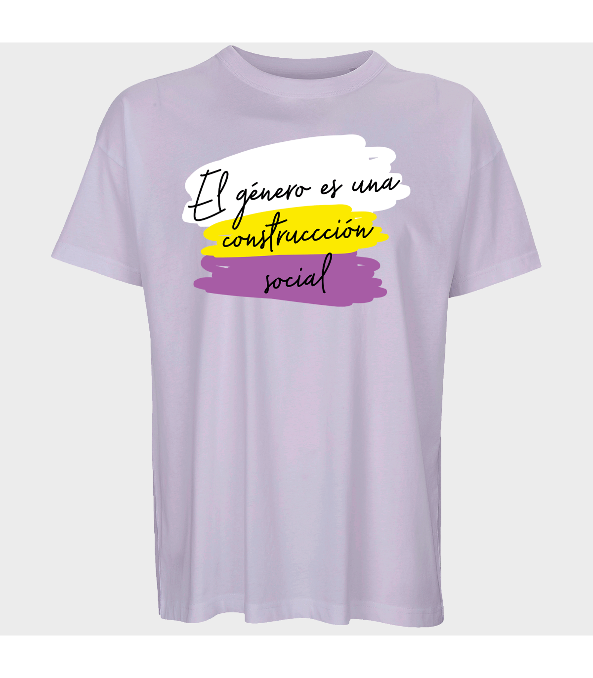 Camiseta oversize hombre para el orgullo LGBTIQA+ diseño Género