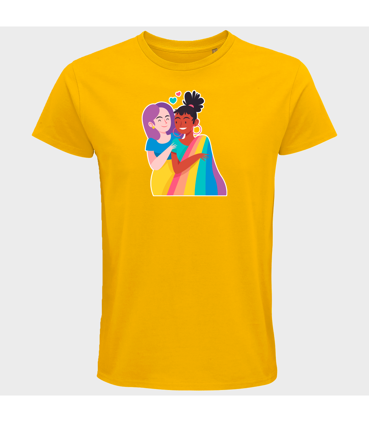 Camiseta hombre para el orgullo LGBTIQA+ diseño Chicas