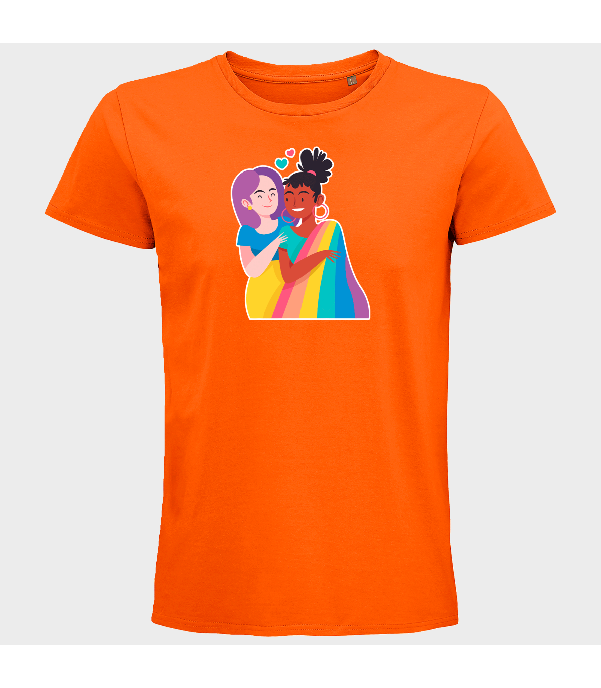 Camiseta hombre para el orgullo LGBTIQA+ diseño Chicas