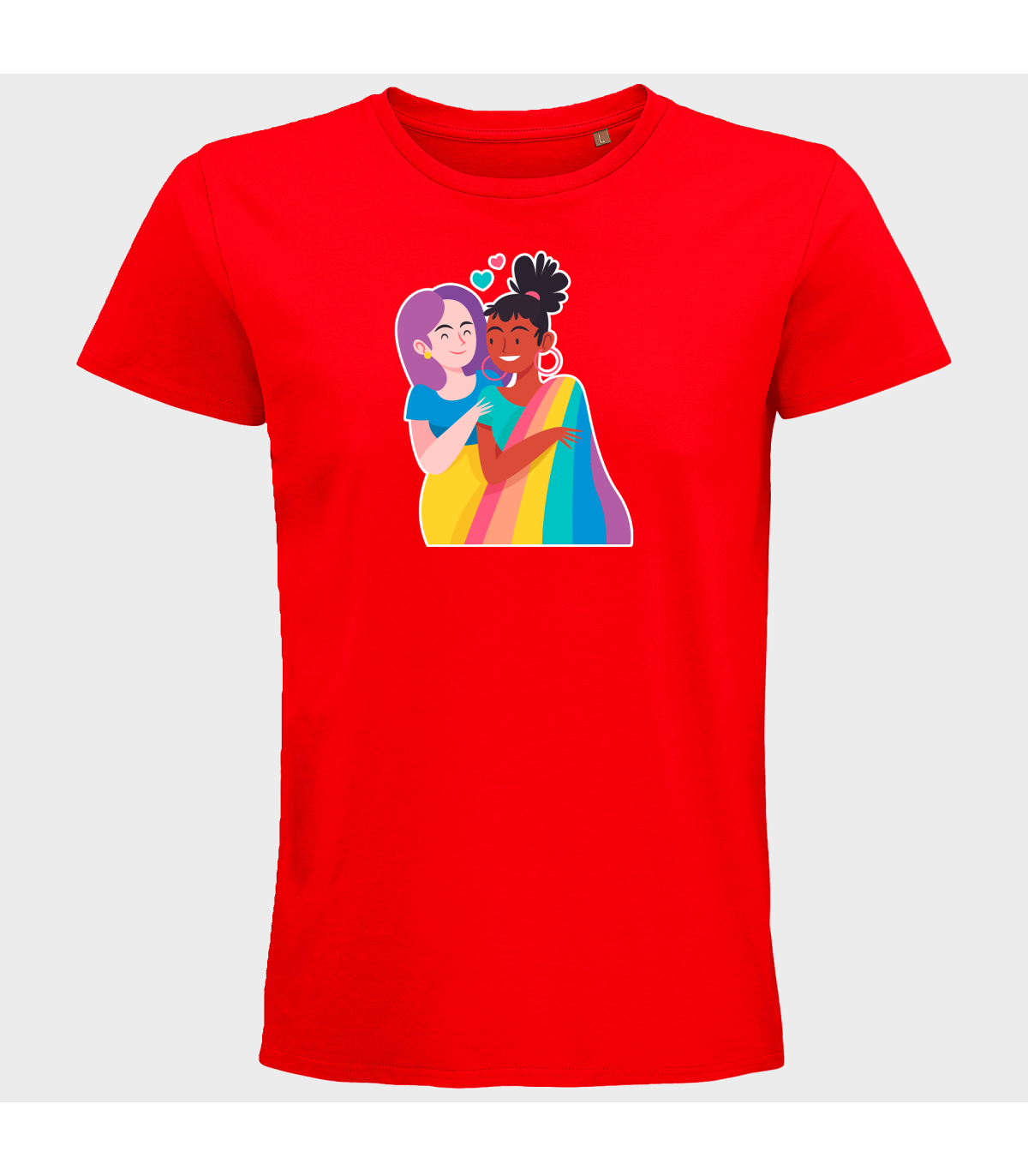 Camiseta hombre para el orgullo LGBTIQA+ diseño Chicas