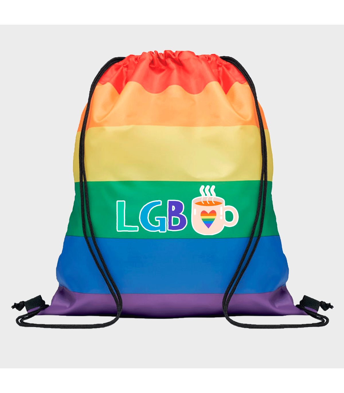 Mochila de cuerdas para el orgullo LGBTIQA+ diseño Té