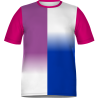 Camiseta fútbol sublimada Frontera LGBTIQA+  tallas grandes