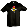 Camiseta infantil abeja motera