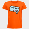 Camiseta hombre para el orgullo LGBTIQA+ diseño Stop Odio