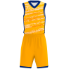 Conjunto de baloncesto sublimado modelo Tricolor