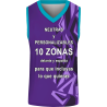 Camiseta baloncesto sublimada modelo Puzzle