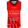 Camiseta baloncesto sublimada modelo Geométrico