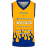 Camiseta baloncesto sublimada modelo Fuego