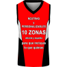 Camiseta baloncesto sublimada modelo Puntos