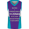 Camiseta baloncesto sublimada modelo Puntos