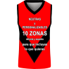 Camiseta baloncesto sublimada modelo Flecha