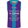 Camiseta baloncesto sublimada modelo Paralela