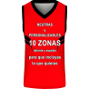 Camiseta baloncesto sublimada modelo Cuernos