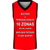 Camiseta baloncesto sublimada modelo Liso