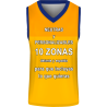 Camiseta baloncesto sublimada modelo Corte Colorido