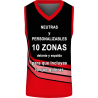 Camiseta baloncesto sublimada modelo Curvas