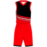 Conjunto de baloncesto sublimado modelo Curvas