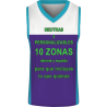 Camiseta baloncesto sublimada modelo Corte