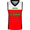 Camiseta baloncesto sublimada modelo Corte