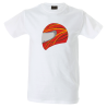 Camiseta hombre casco rojo