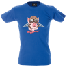 Camiseta hombre cerdito aviador