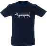 Camiseta hombre cerdo seis patas