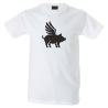 Camiseta hombre cerdo volador