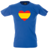 Camiseta hombre corazón bandera España