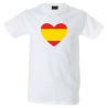 Camiseta hombre corazón bandera España