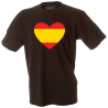 Camiseta hombre corazón bandera España