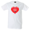 Camiseta hombre corazón enamorado