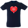 Camiseta hombre corazón enamorado