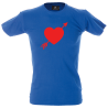 Camiseta hombre corazón flecha