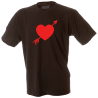 Camiseta hombre corazón flecha