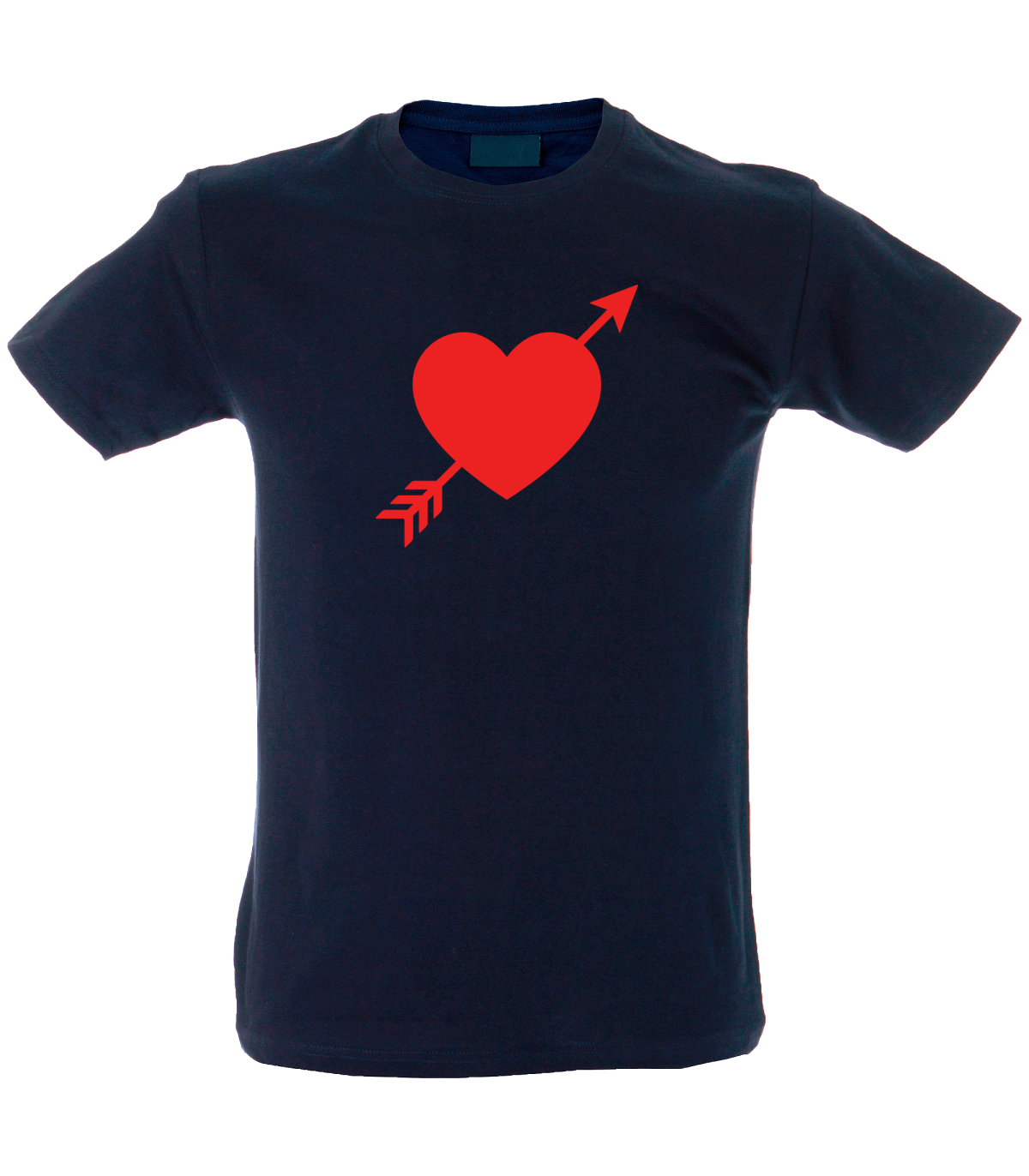 Camiseta hombre corazón flecha