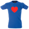 Camiseta hombre corazón rojo